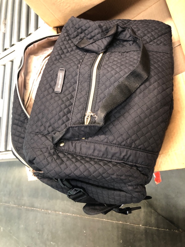 Photo 1 of Travel Duffle Bag, BAGSMART 31L Quilted Weekender Overnight Bag for Women with Laptop Compartment, Large Carry On Airport Bag with Wet Pocket & Shoe Bag for Travel, Business Trips, Sports(Black)