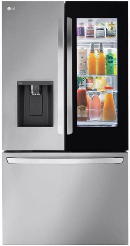 Photo 1 of LG LRFOC2606S 26 Cu. Ft. Stainless Counter Depth French Door Refrigerator **unable to test**