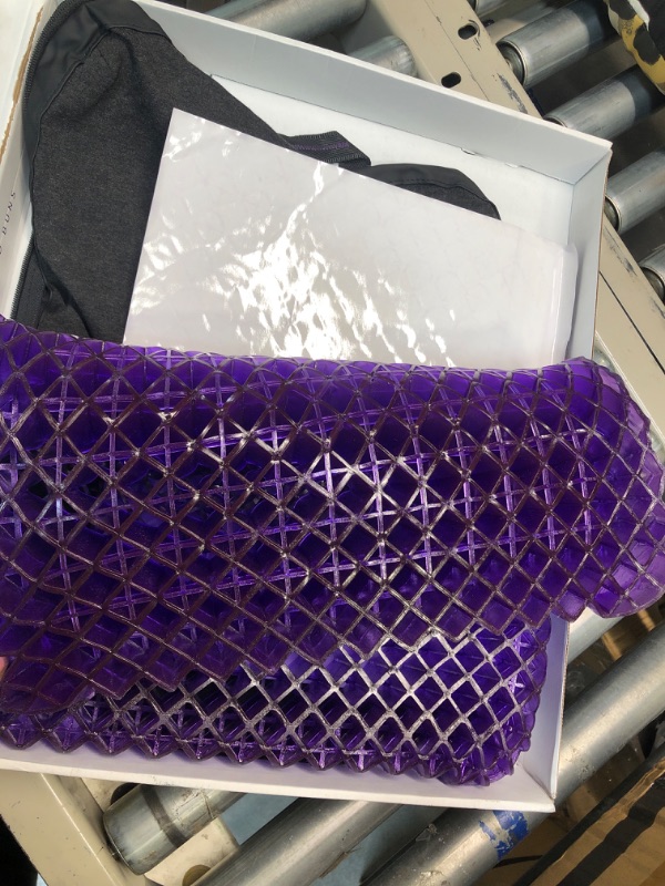 Photo 3 of Purple Royal Seat Cushion - Seat Cushion for The Car Or Office Chair - Temperature Neutral Grid