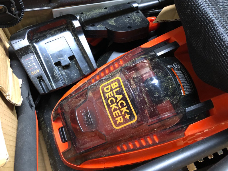 Photo 4 of BLACK+DECKER 40V MAX* Cordless Lawn Mower with Battery and Charger Included (CM1640) 40V Cordless Lawn Mower Kit