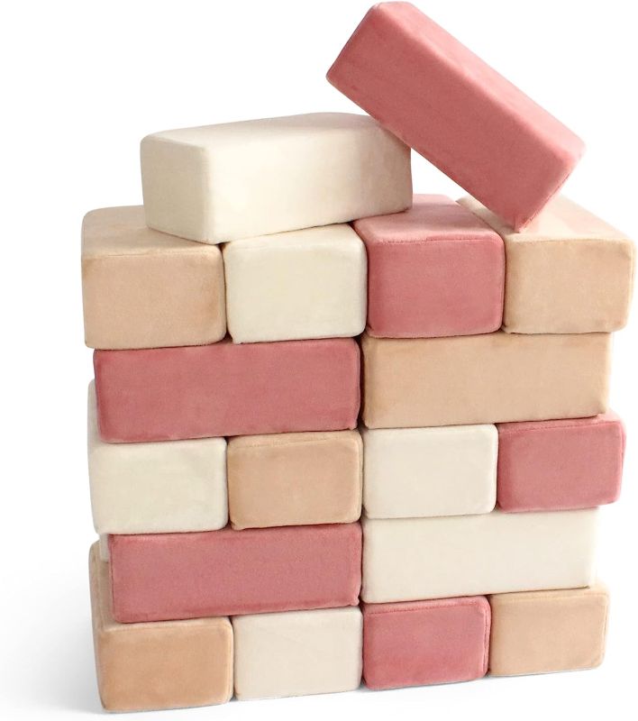 Photo 1 of  
Plush Blocks Set of 24 Soft Building Blocks for Kids - Fabric Covered Toy Foam Blocks for Stacking, Play Time, Making Structures - Promotes Gross Motor...
Color:Rose