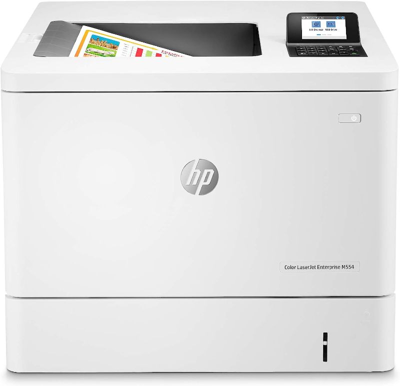 Photo 1 of HP Color Laser Jet Enterprise M455dn Duplex Printer (3pz95a), white 
