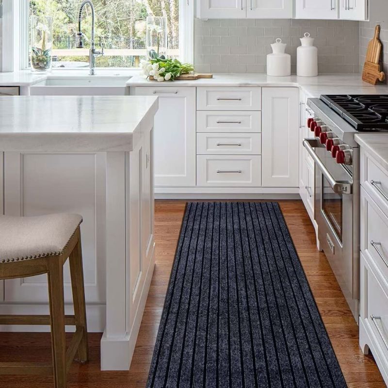 Photo 1 of Aminana Custom Sizes 2ft ~ 82ft Runner Rug 2ft x 6ft Indoor Outdoor Utility Carpet Runner,Area Rugs with Non-Slip Rubber Backing for Hallway Kitchen...