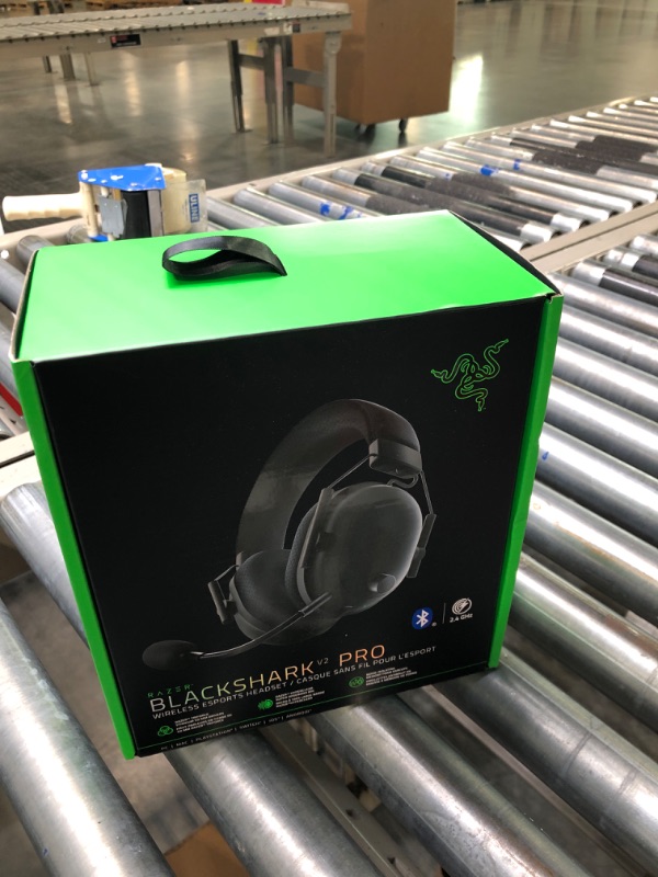 Photo 2 of NEW Razer BlackShark V2 Pro Wireless Gaming Headset 2023 Edition: 50MM Titanium Drivers - HyperClear Super Wideband Mic - Noise-isolating Earcups - Ultra-Soft Memory Foam- 70 Hour Battery Life - Black Black Generation 2