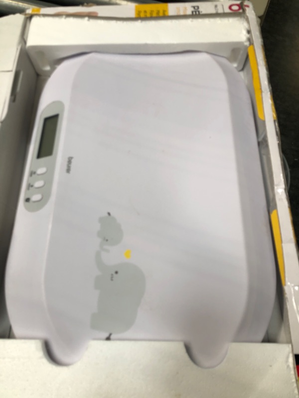 Photo 1 of Beurer BY90 Baby Scale, Pet Scale, Digital, with Measuring Tape, tracking weight with App | For: Infant, Newborn, Toddler /Puppy, Cat - Animals | LCD Display, weighs Lbs/Kg/Oz Highly accurate with Bluetooth/measuring Tape