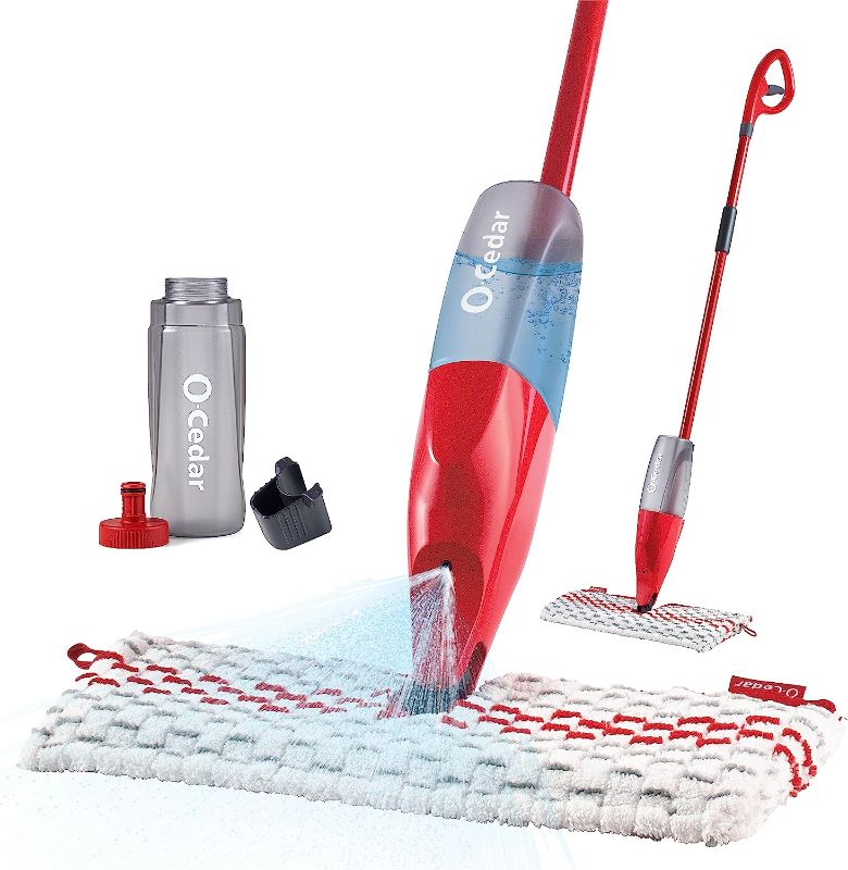 Photo 1 of 
O-Cedar ProMist MAX Microfiber Spray Mop, Red