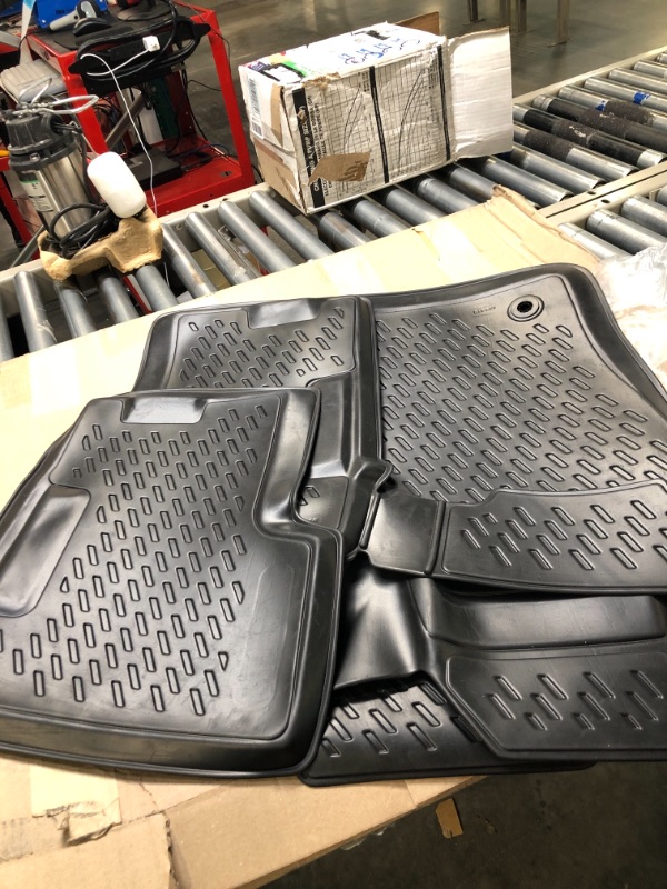 Photo 2 of Fits 2015-2023 Jeep Renegade Floor Mats Front & 2nd Row Seat Liner Set All Weather Full Set Liners (Black)