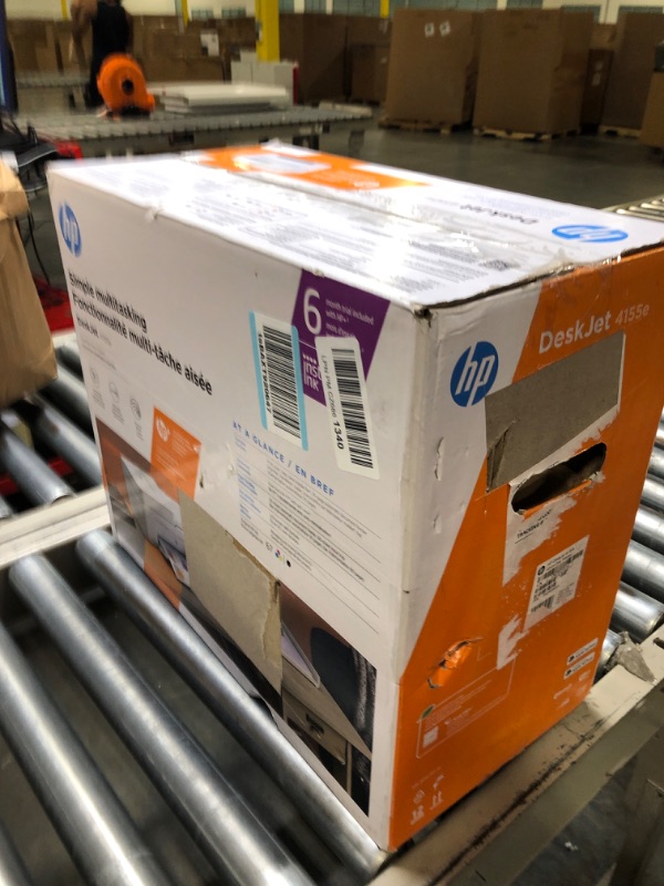 Photo 1 of HP DeskJet 4155e Wireless Color All-in-One Printer & 67XL Tri-Color High-Yield Ink Cartridge | 3YM58AN & 67XL Black High-Yield Ink Cartridge | 3YM57AN Printer + Tri-color Ink + Black Ink