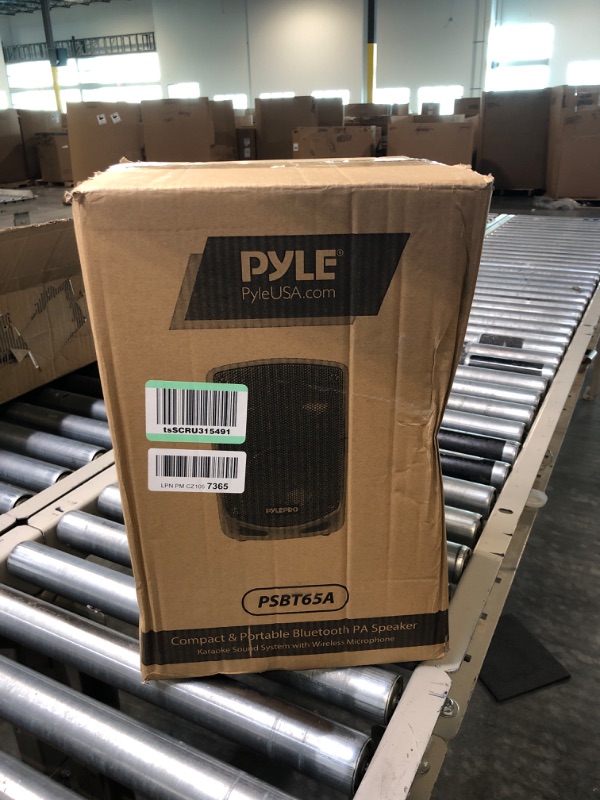 Photo 1 of Portable Bluetooth PA Speaker System - Indoor Outdoor Karaoke Sound System w/Wireless Mic, Audio Recording, Rechargeable Battery, USB/SD Reader, Stand Mount, for Party, Crowd Control - Pyle