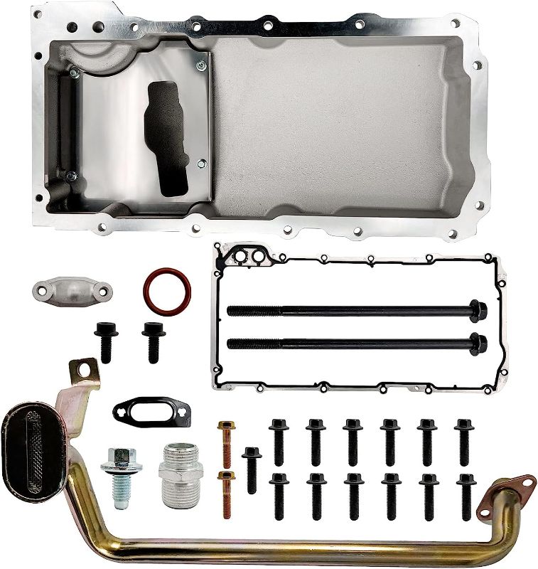 Photo 1 of 302-1 81074 Rear Sump Oil Pan Aluminum Compatible with GM/Muscle Car/Classic/Trucks LS 1955-1987