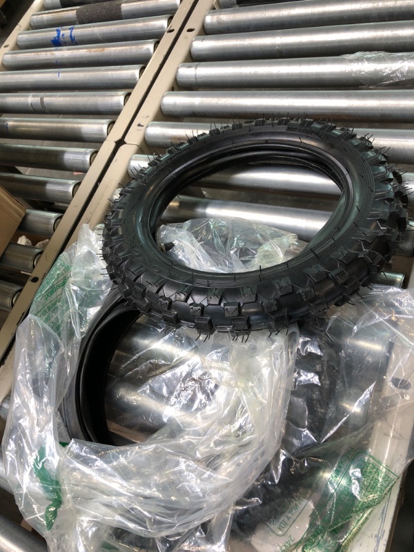 Photo 2 of (2-Set) AR-PRO 2.50-10” and 2.75-10” Dirt Bike Tires and Inner Tubes - 2.50-10” Front Tire and Tube/2.75-10” Rear Tire and Tube - Excellent Upgrade Tires...