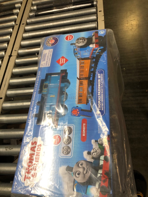 Photo 2 of Lionel Thomas & Friends battery-powered Train Set with Remote + 12-Piece Straight Track Expansion Pack Complete Set + Expansion Track (Straight)