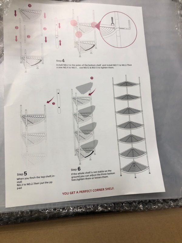 Photo 1 of  7 Shelves Storage Rack with Thicken Steel Tube, Pantry Shelves for Storage, Adjustable Metal Shelving Unit, NSF Certified, Chrom