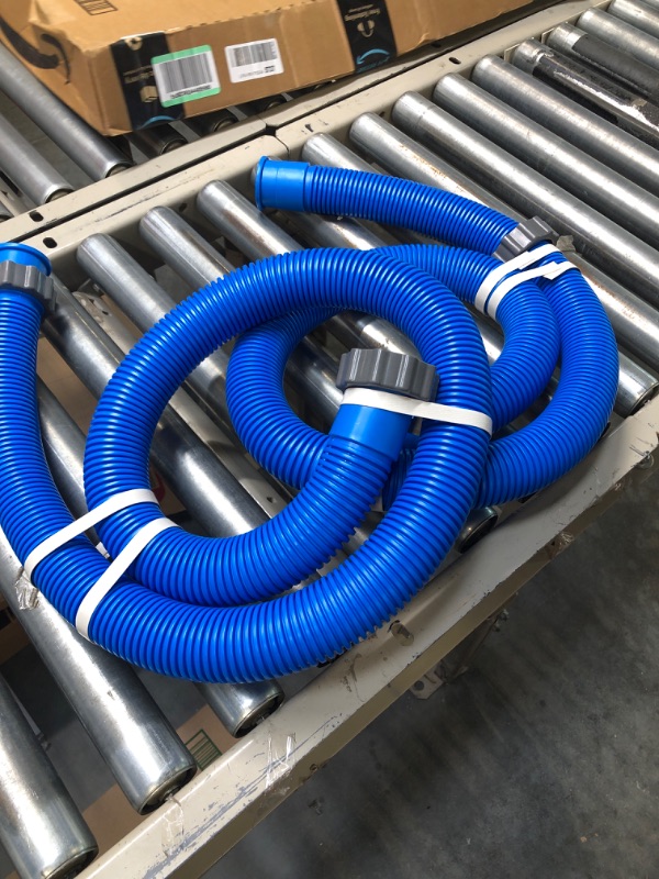 Photo 2 of 1.5" Diameter 29060E Pool Pump Replacement Hose for Intex Filter Pumps Sand Pump & Saltwater Systems, 59" Long Pool Hoses for Above Ground Pools (Blue-2 Pcs)