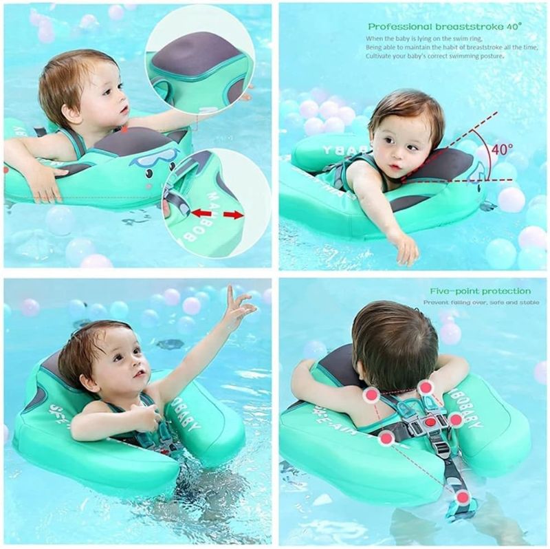 Photo 1 of Baby Floats for Pool 6-12 Months 2023 Non-Inflatable Solid Pool Floats for Toddlers 1-3 with Safe Shoulder Infant Swim Float Smart Swim Trainer for Babies Swimming Float Baby Floaties 3-6 Month