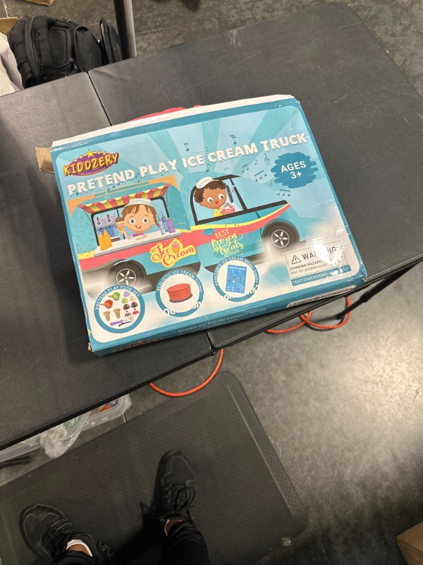 Photo 1 of Ice Cream Truck Play Tent | Ice Cream Toy Pretend Play Food Set | Realistic Ice Cream Truck Music Button – Best Ice Cream Toy for Kids, Toddlers, Girls & Boys, Great Birthday Gift for Toddlers & Baby
