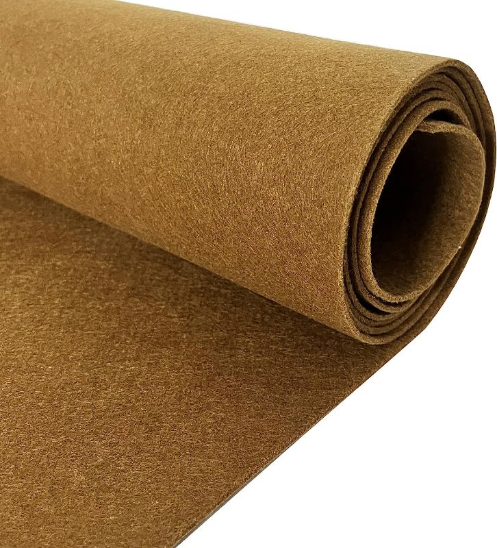 Photo 1 of  Brown Underfelt Carpet for Speaker, Sub Box Carpet, RV, Boat, Marine, Truck, Car, Trunk Liner, PA DJ Speaker, Box, Upholstery Felt Fabric (78" x 24") 2 Pack