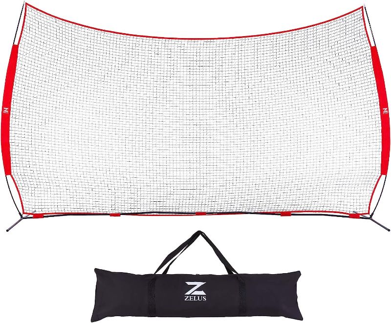 Photo 1 of Barricade Backstop Net, Ball Sports Barrier Net, Practice Net for Baseball Softball Lacrosse Soccer Basketball and More