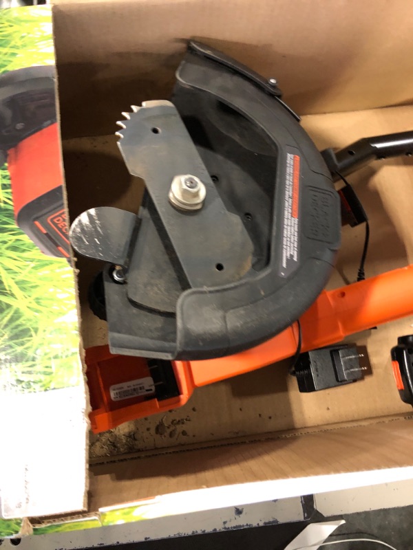 Photo 2 of BLACK+DECKER 20V MAX Cordless Edger Lawn Kit, 1.5 Ah Battery & Charger Included (BCED400C1)