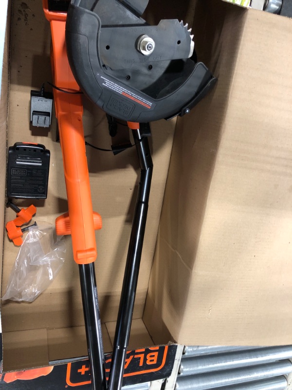 Photo 3 of BLACK+DECKER 20V MAX Cordless Edger Lawn Kit, 1.5 Ah Battery & Charger Included (BCED400C1)