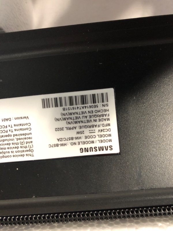 Photo 2 of SAMSUNG HW-B57 B-Series 4.1ch Soundbar w/Dolby Audio/DTS Virtual X, Game Mode, Wireless Bluetooth TV Connection, Rear Speaker Kit & Subwoofer Included HW-B57C Soundbar