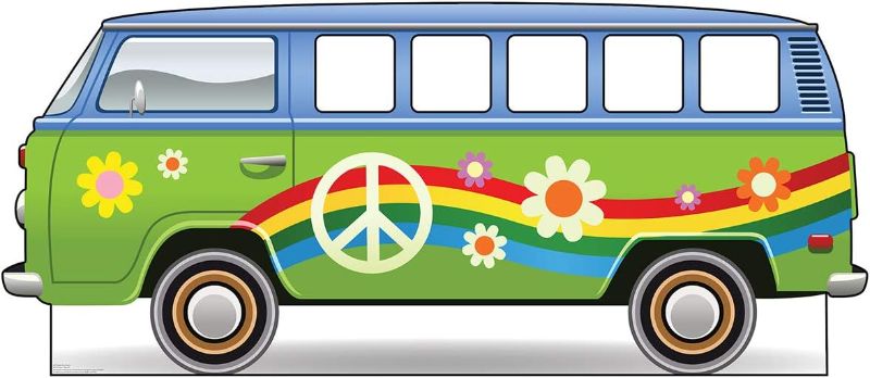 Photo 1 of Advanced Graphics Hippie Bus Stand-in Life Size Cardboard Cutout Standup