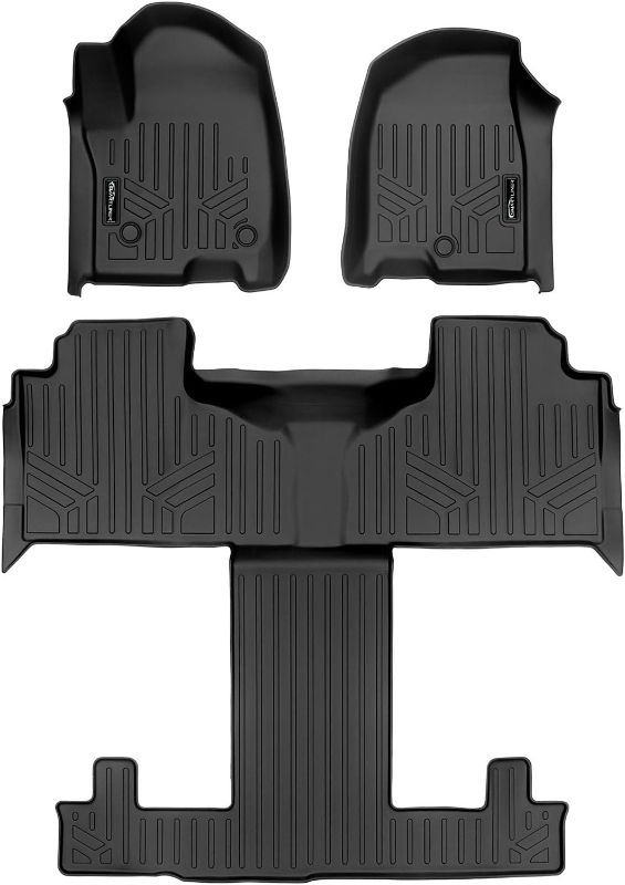 Photo 1 of SMARTLINER Custom Fit Black Cargo Liner Behind The 3rd Row Seats Compatible with 2021-2023 Cadillac Escalade