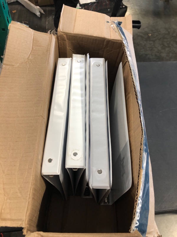 Photo 1 of 3-Ring Binder, 1-Inch - White, 5-Pack