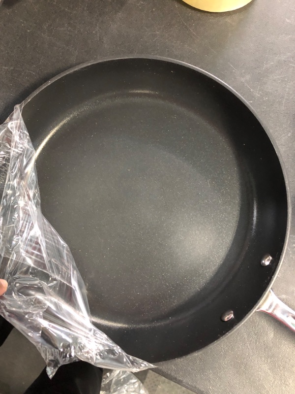 Photo 4 of All-Clad E785S264 HA1 Hard Anodized Nonstick Dishwasher Safe PFOA Free 8-Inch and 10-Inch Fry Pan Cookware Set, 2-Piece, Black