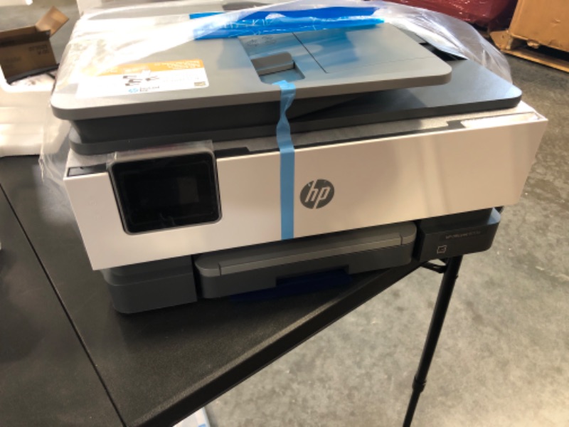 Photo 4 of HP OfficeJet 8015e Wireless Color All-in-One Printer, White