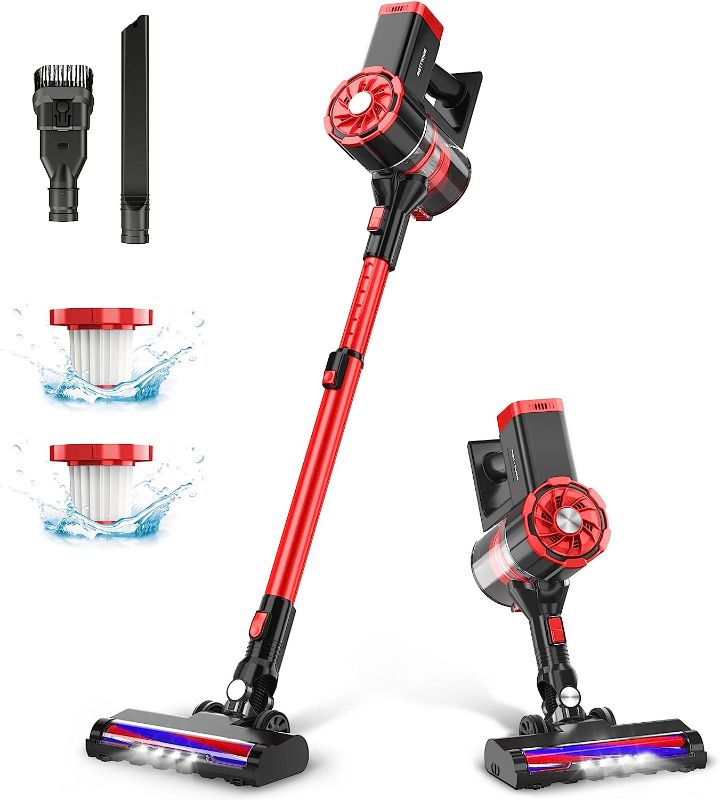 Photo 1 of ***PARTS ONLY*** PRETTYCARE Cordless Vacuum Cleaner, 180W Powerful Suction Stick Vacuum with 35min Long Runtime Detachable Battery, 4 in 1 Lightweight Quiet Vacuum Cleaner Perfect for Hardwood Floor Pet Hair