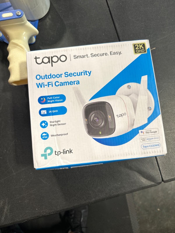 Photo 2 of TP-Link Tapo 2K QHD Security Camera Outdoor Wired, Starlight Sensor for Color Night Vision, Free AI Detection, Works with Alexa & Google Home, Built-in Siren, Cloud/SD Card Storage (Tapo C320WS) 2K w/ Starlight Sensor