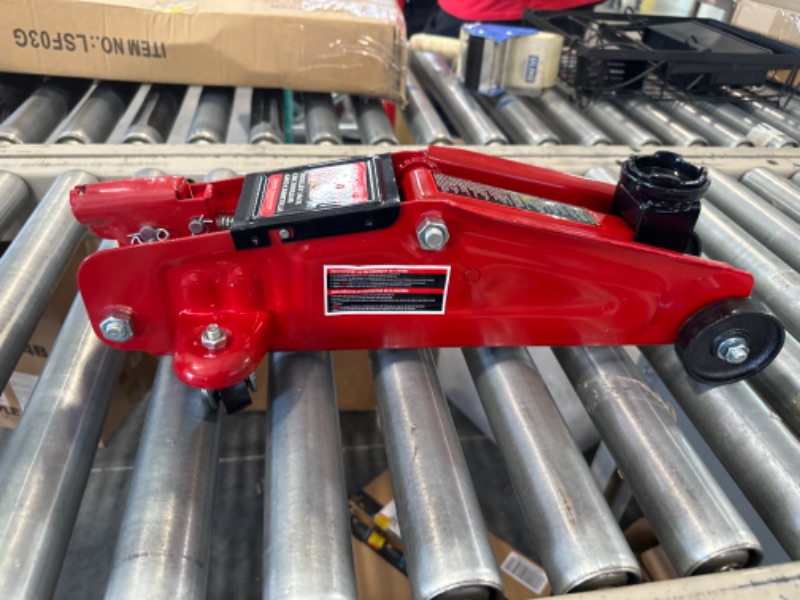 Photo 6 of Big Red T820014s Torin Hydraulic Trolley Service/Floor Jack with Blow Mold Carrying Storage Case, 2 Ton (4,000 lb) Capacity, Red