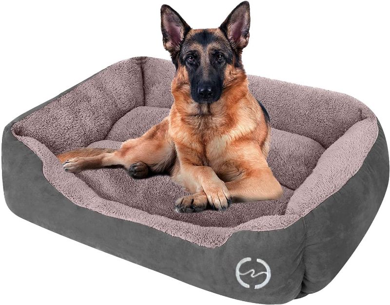 Photo 1 of CLOUDZONE Dog Bed for Large Dogs, Large Dog Bed Machine Washable Rectangle Breathable Soft Padding with Nonskid Bottom Pet Bed for Medium and Large Dogs or Multiple