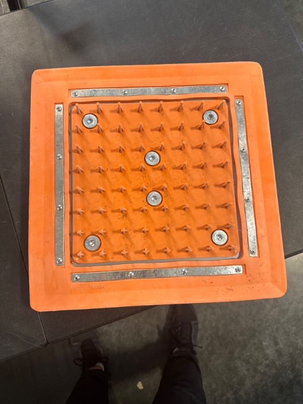 Photo 3 of CHAMPRO The Hall Base 15" x 15" x 3" - Orange, 1 Base