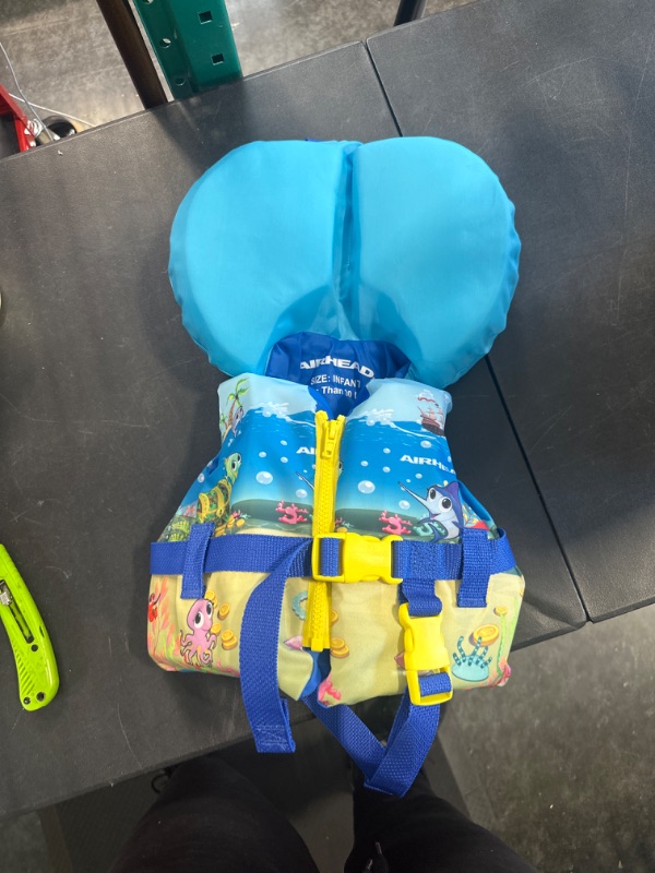 Photo 3 of AIRHEAD Treasure Infant and Child US Coast Guard Approved Life Vest Infant Blue