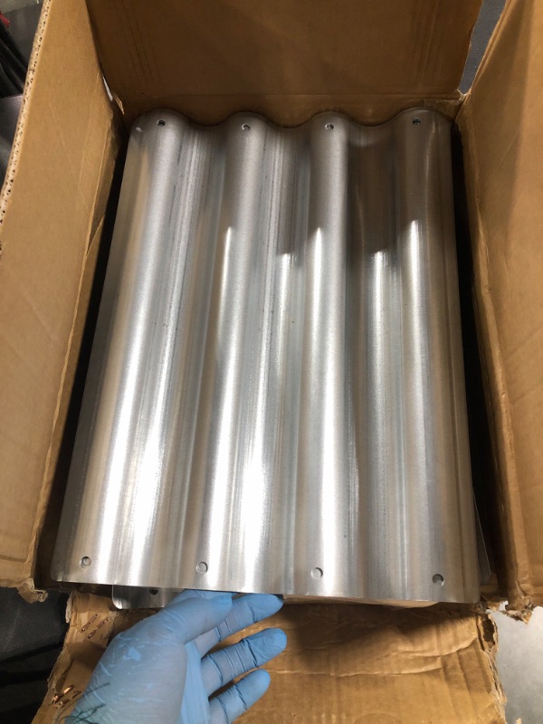 Photo 1 of 6x3x2ft Galvanized Metal Raised Garden Bed for Vegetables, Outdoor Garden Raised Planter Box, Backyard Patio Planter Raised Beds for Flowers, Herbs, Fruits 6x3x2 FT?1PCS?