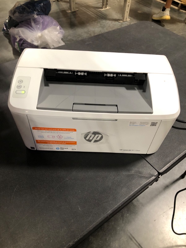 Photo 3 of HP LaserJet M110we Wireless Black and White Printer with HP+ and Bonus 6 Months Instant Ink (7MD66E) New Version: HP+, M110we