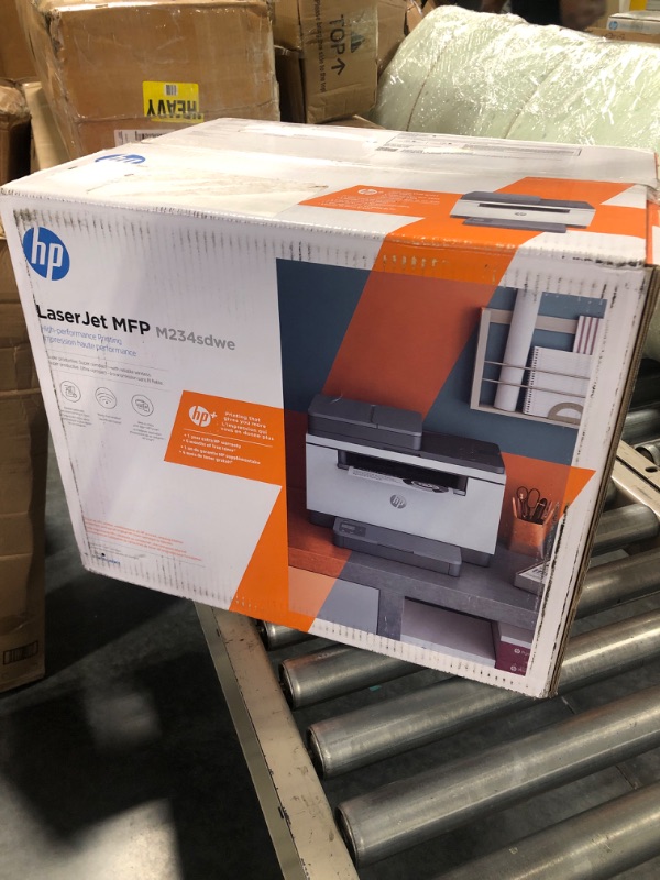 Photo 2 of HP LaserJet MFP M234sdwe Wireless Black and White All-in-One Printer with built-in Ethernet & fast 2-sided printing, HP+ and bonus 6 months Instant Ink (6GX01E)