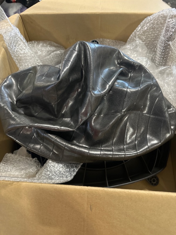 Photo 1 of Gaiam Ultimate Balance Ball Chair (Standard or Swivel Base Option) - Premium Exercise Stability Yoga Ball Ergonomic Chair for Home and Office Desk - 52cm Anti-Burst Ball, Air Pump, Exercise Guide Standard Base (Black)