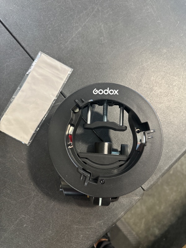 Photo 1 of Godox S2 Speedlite Bracket for Godox AD200Pro, AD200, AD400Pro, for V1 Round Head Speedlite, V860II / TT685 / TT350 Series, S-Type Bracket Updated Version Bowens Mount Holder