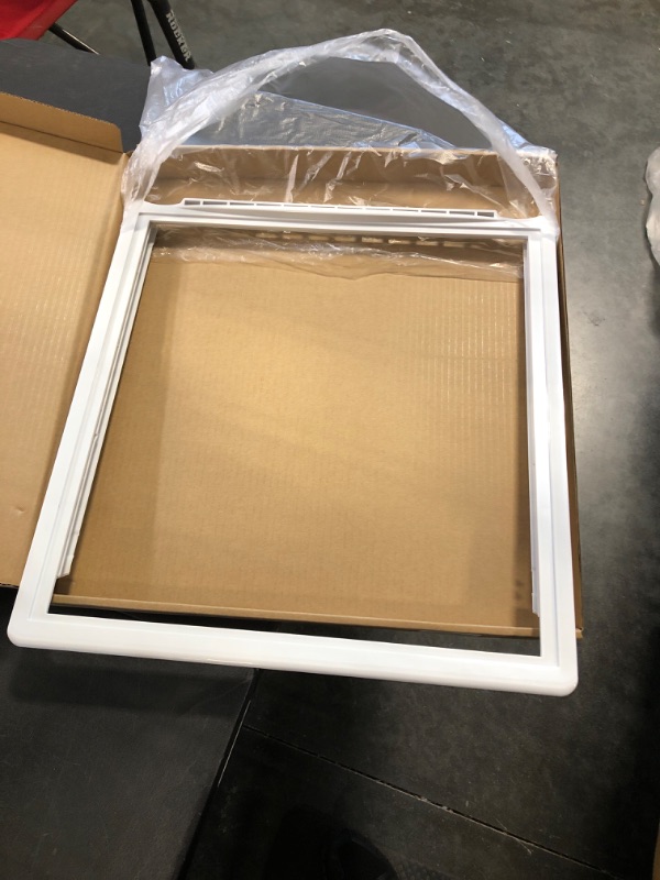 Photo 3 of 241969501 Crisper Pan Cover Compatible with Frigidaire Refrigerator Shelf Frame Without Glass Refrigerator, Delicatessen Drawer Cover 17-3/8" x 18-3/8"