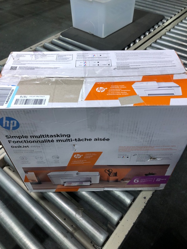 Photo 6 of HP DeskJet 4155e Wireless Color All-in-One Printer & 67XL Tri-Color High-Yield Ink Cartridge | 3YM58AN & 67XL Black High-Yield Ink Cartridge | 3YM57AN Printer 