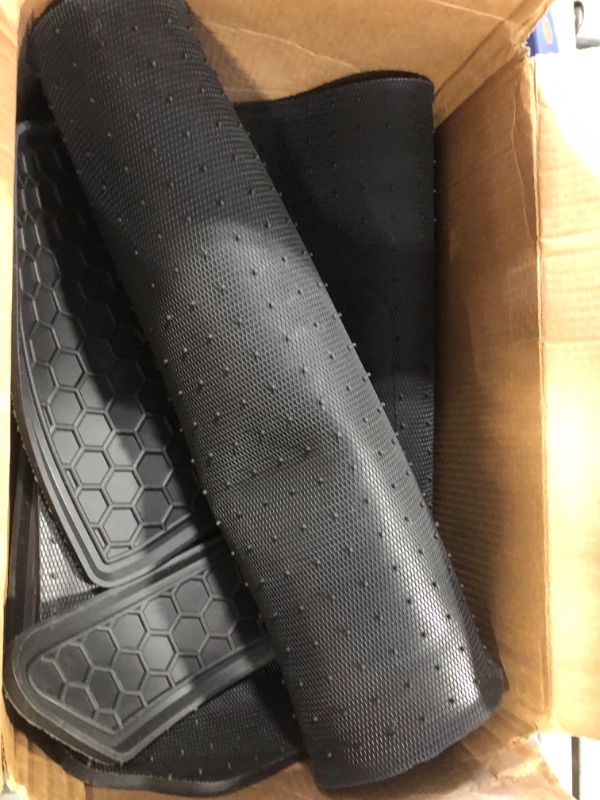 Photo 1 of DrCarNow for Chevrolet Blazer Floor Mats,2019 2020 2021 2022 2023 Chevy Blazer Floor Mats,All Weather Rubber Car Mats Fit 1st & 2nd Row Floor Liners and Trunk Mat Full Set Accessories Gifts (4PCS)