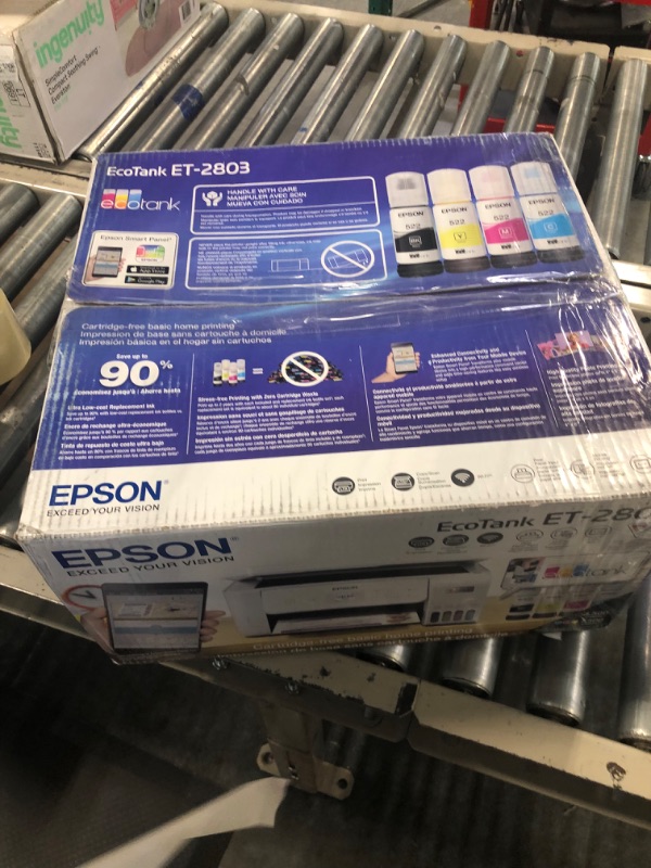 Photo 5 of Epson EcoTank ET-2803 Compact All-in-One Wireless Color Supertank Inkjet Printer