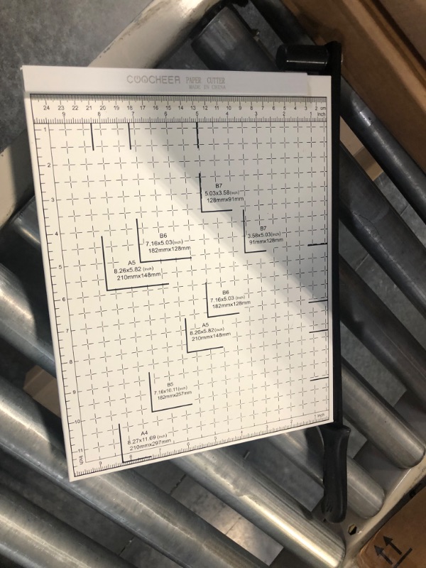 Photo 3 of Paper Cutter Heavy Duty 12" Cut Length Professional Paper Trimmer 10-Sheet Capacity Guillotine Paper Cutter for Cardstock,Photo, Safety, Efficience, Wide Use for Office, School, Home (A4-B7) A4 White