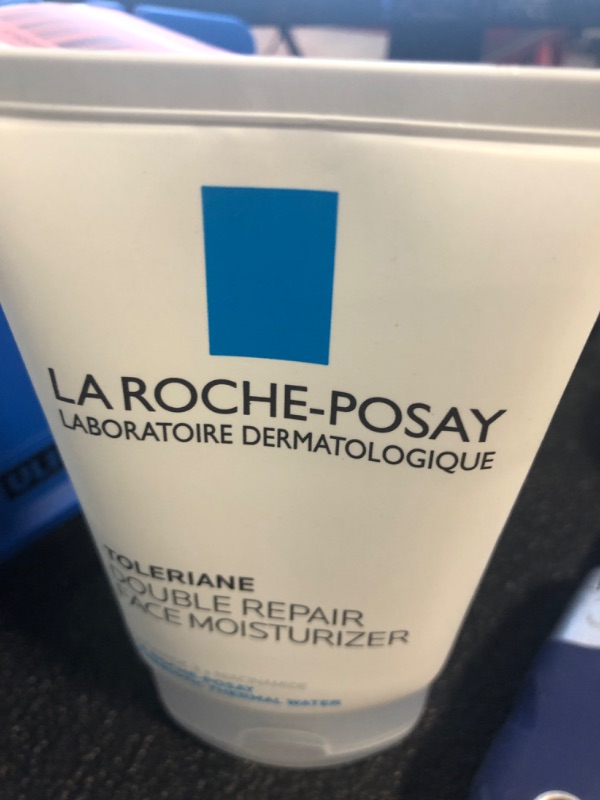 Photo 2 of La Roche-Posay Toleriane Double Repair Face Moisturizer, Daily Moisturizer Face Cream with Ceramide and Niacinamide for All Skin Types, Oil Free, Fragrance Free Moisturizer - Pack of 1