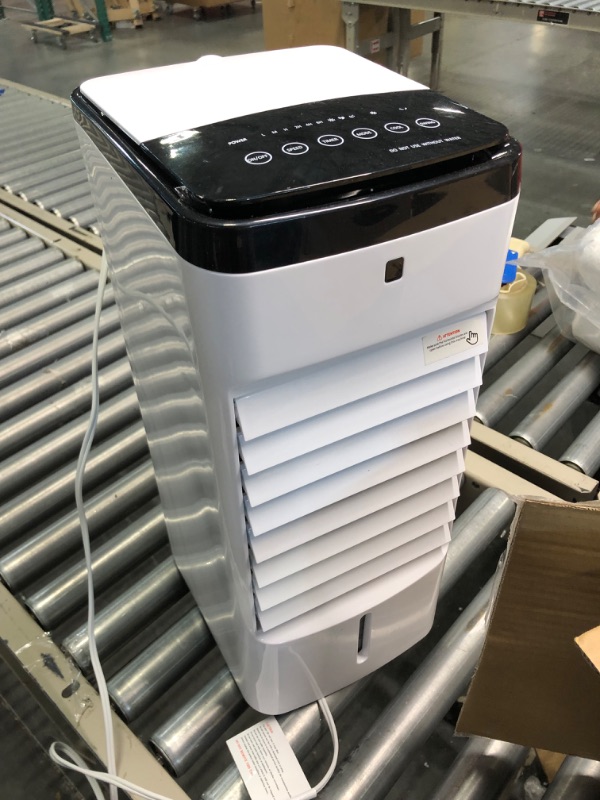 Photo 3 of 24" Evaporative Air Cooler & Mini Portable Air Conditioner, Personal AC Cooling Fan for Room Office Camping, Mini Portable Air Conditioner Ice Cubes