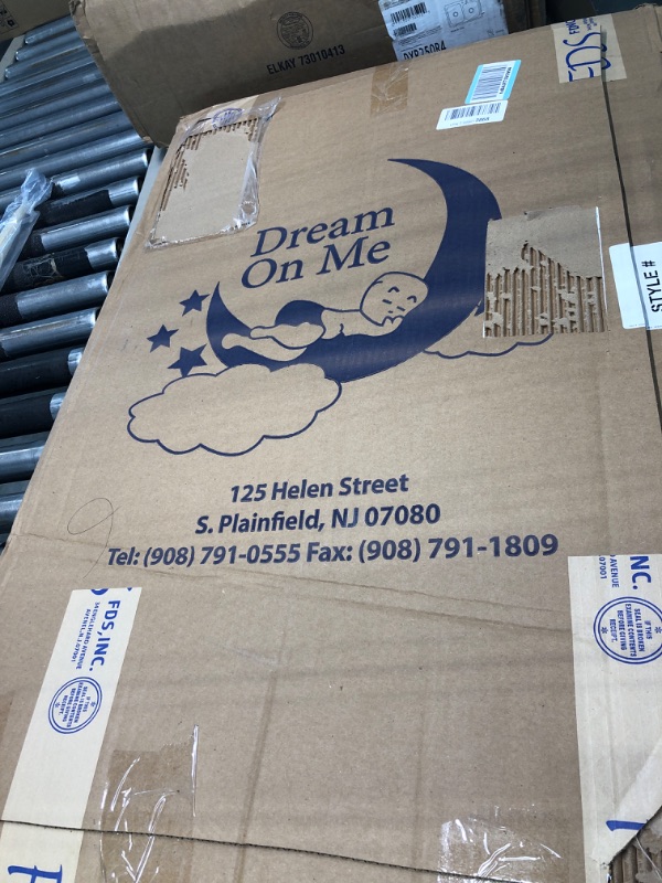 Photo 1 of Dream On Me Holly 3” Fiber Portable, Greenguard Gold Certified, Waterproof Vinyl Cover, Lightweight Mini Crib Mattress, White