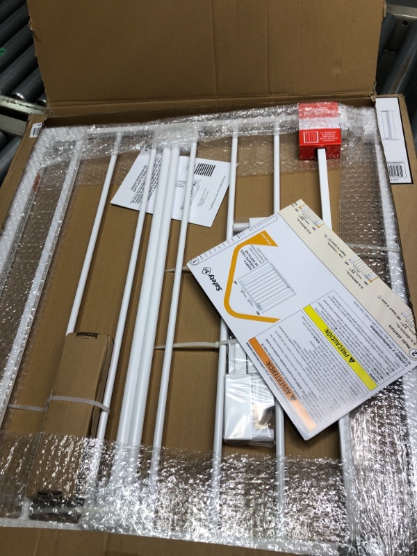 Photo 1 of Safety 1st Easy Install 28" High Walk Thru Gate, Fits Between 29" and 38" 38x28 Inch (Pack of 1) Original Size White